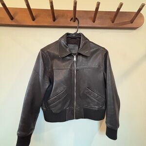 All Saints Black Leather Jacket